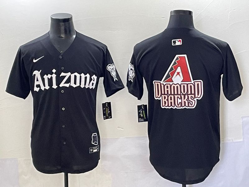 Men 2025 Arizona Diamondback Blank Black Five generations Joint Name Nike MLB Jersey style 5->arizona diamondback->MLB Jersey
